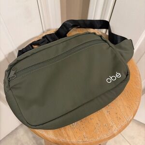 Obé Belt Bag Fanny Pack Crossbody Unisex Olive Green One Size Excellent